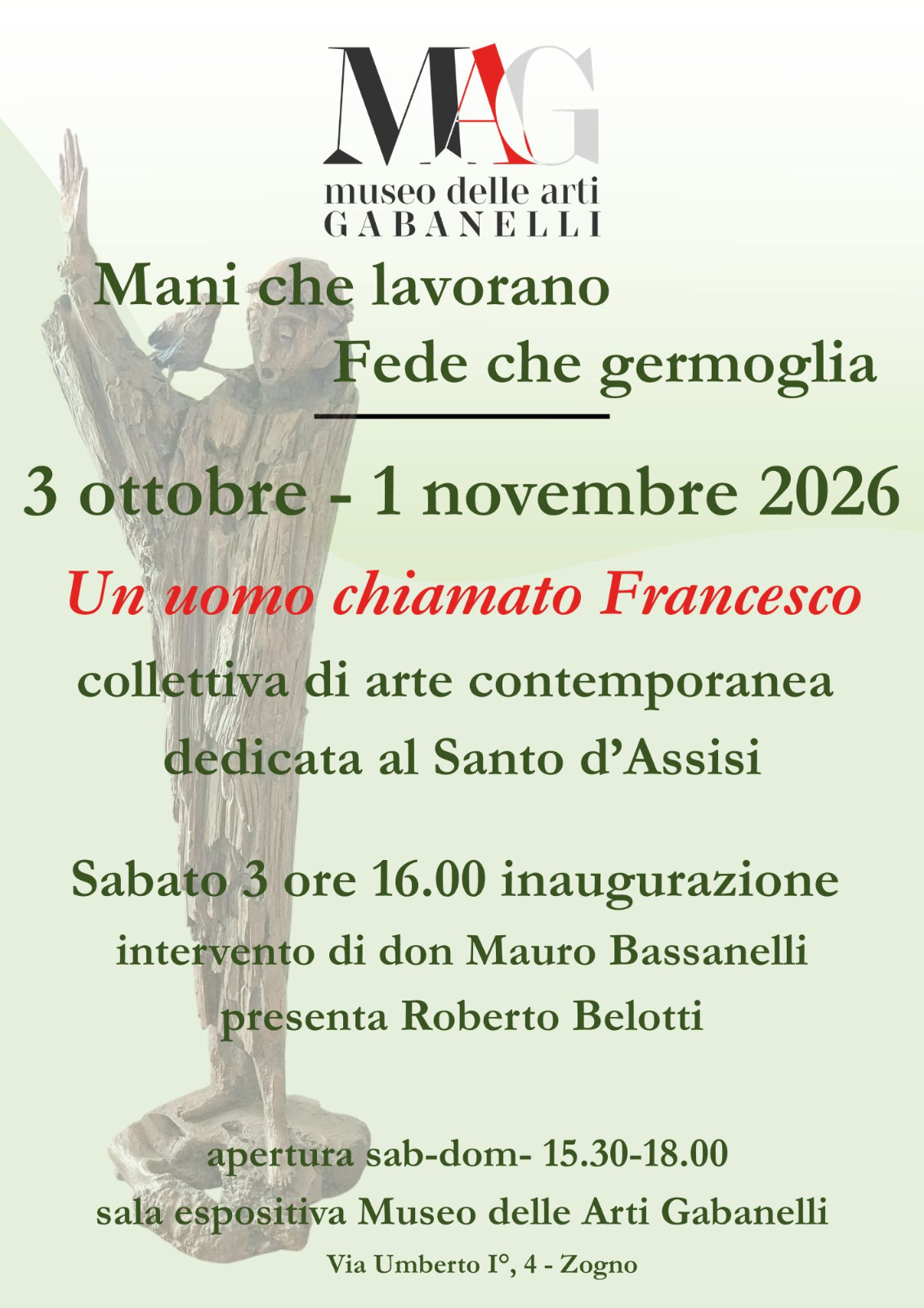 Locandina dell’evento Un uomo chiamato Francesco