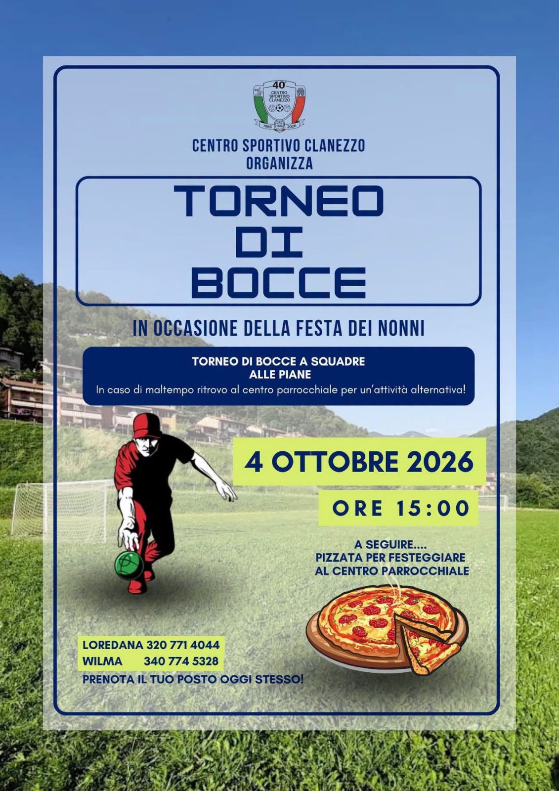 Locandina dell’evento Torneo di Bocce