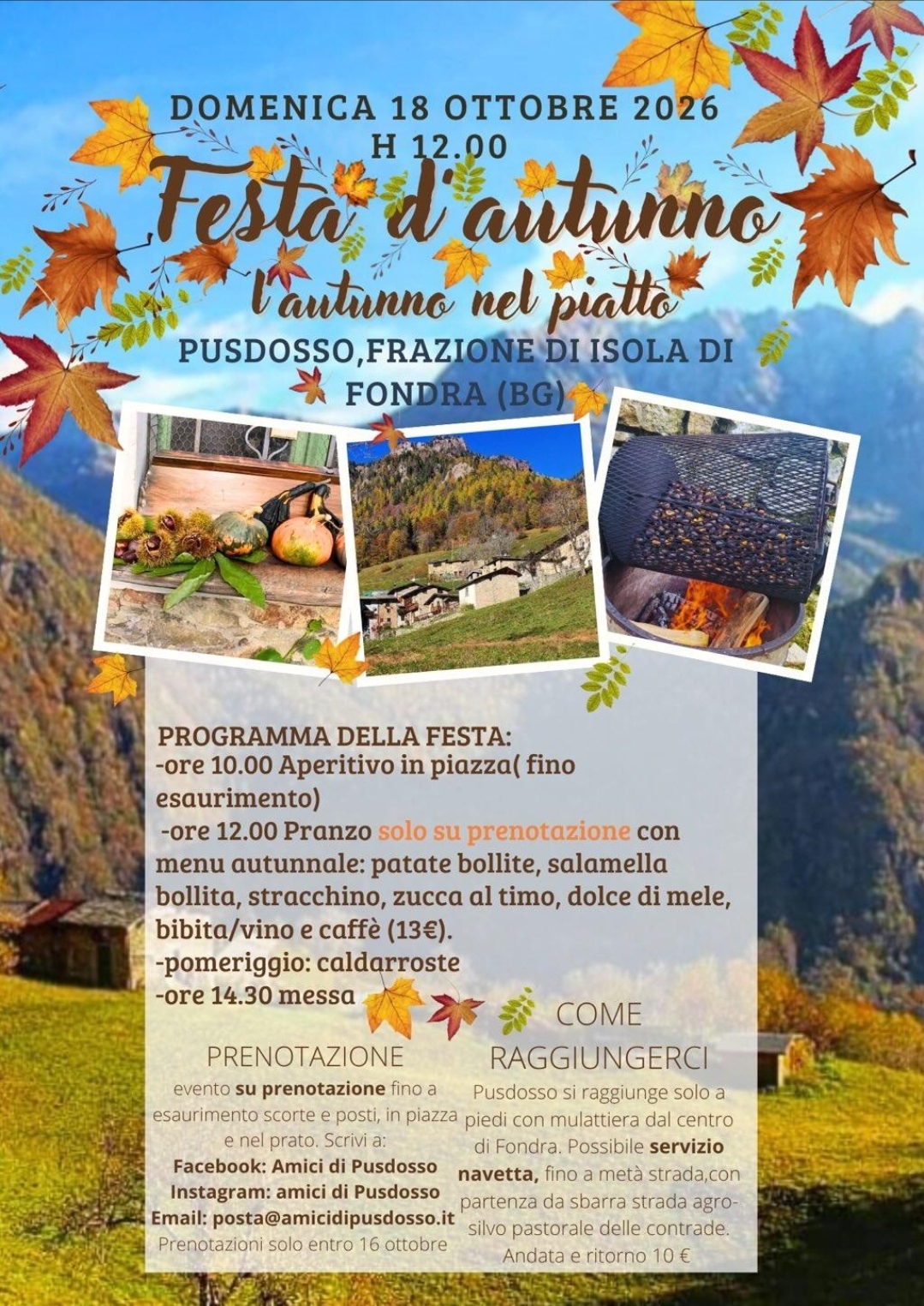 Locandina dell’evento Festa d'autunno